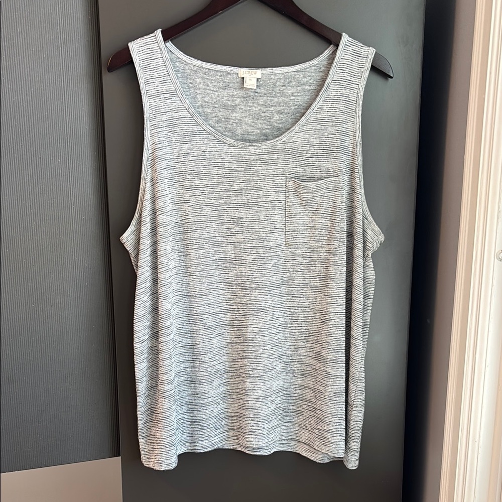 J. Crew Gray Sleeveless TankTop with pocket